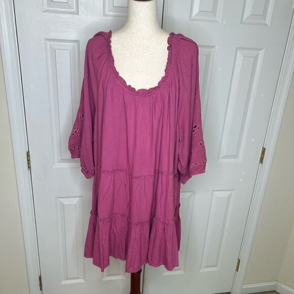 Aveology Tunic / Dress Size 22/24 Hibiscus - Picture 1 of 9